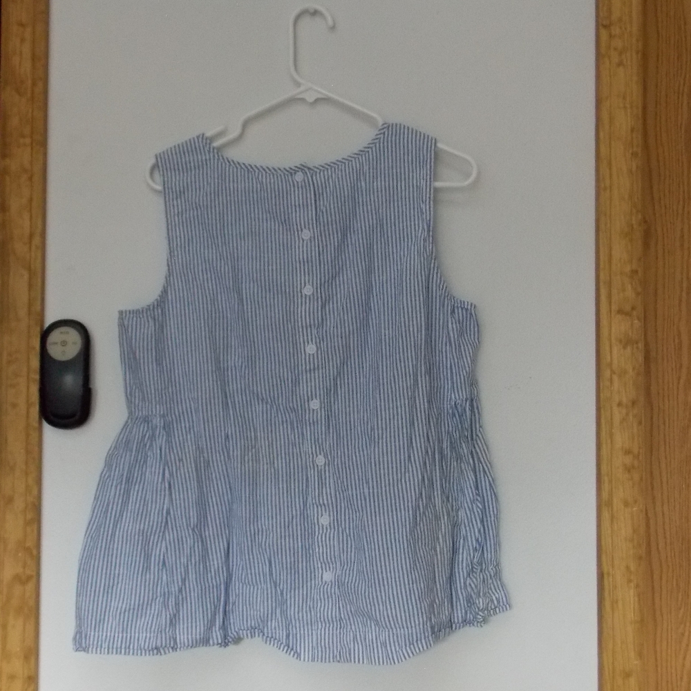 BeachLunchLounge Button Down Tanktop.